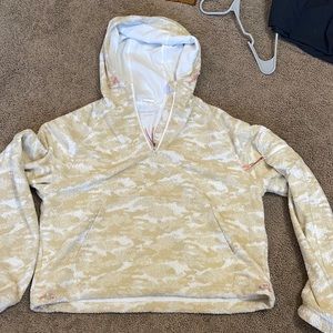 Outdoor Voices Primofleece 1/2 Zip Hoodie White Cloud W M